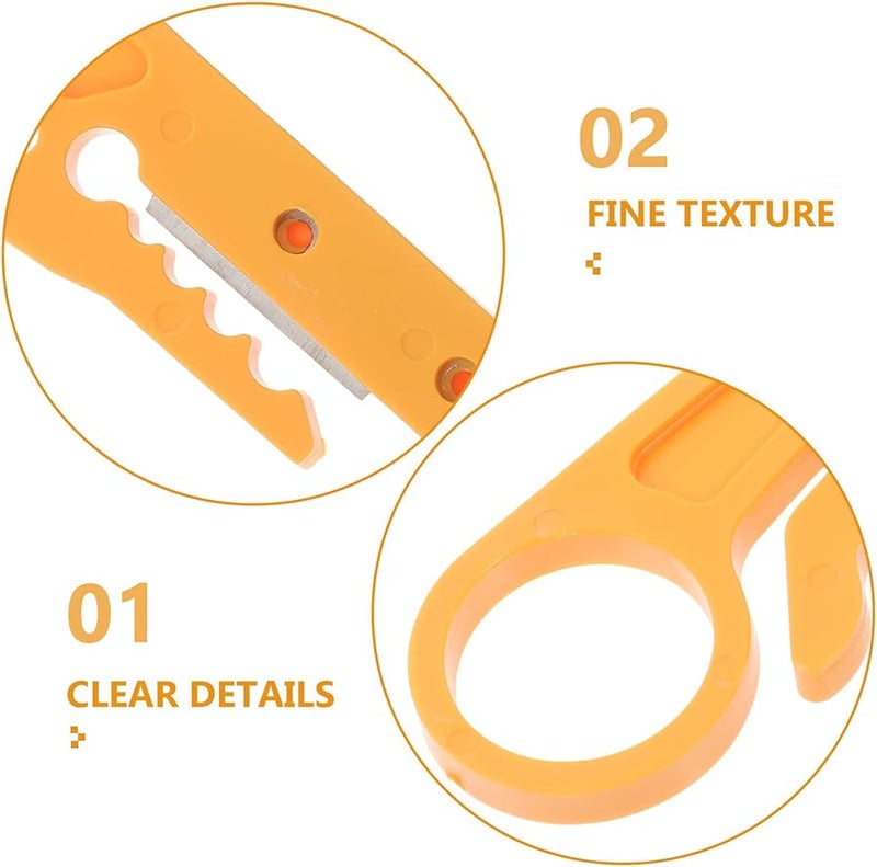 10 قطعة متعددة الوظائف قواطع الأسلاك كماشة كماشة أداة محمولة من مادة ABS مع حلقة للأصابع - Image 4