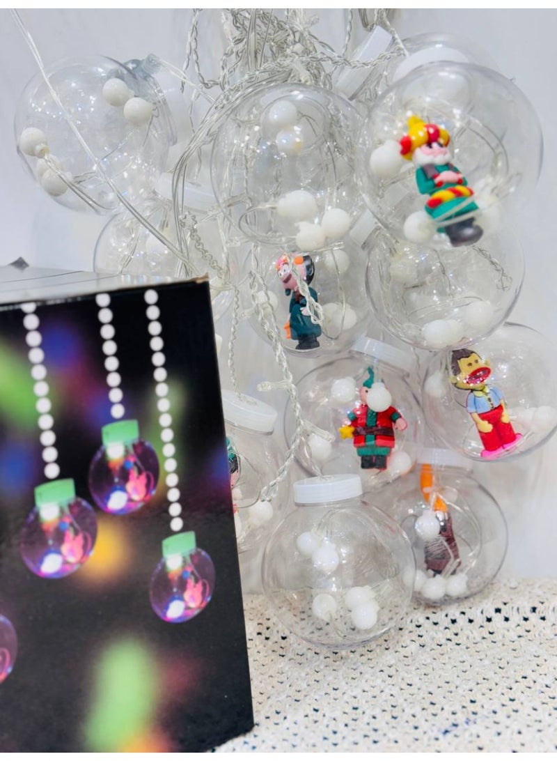 ستارة رمضان ليد فنانيس كورة ورم سريا لمبات اضاءة رمضان فنانيس 3 متر سلسلة اضاءة اصفر - Image 2