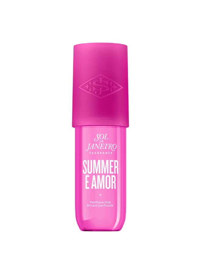 Sol de Janeiro Summer E Amor Perfume Mist – Orange Flower & Creamy Almond, Fruity Floral Gourmand, Body & Hair Fragrance, 90ml - Image 1