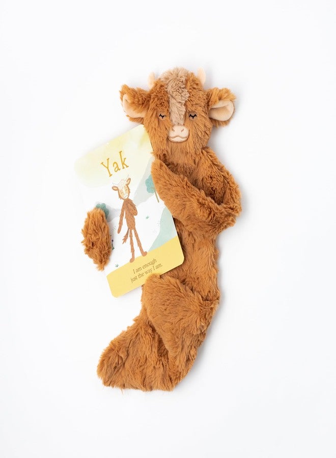 Slumberkins Yak Snuggler & Affirmation Card Bundle | Promotes Self-Acceptance & Positive Self-Talk | Social Emotional Tools for Ages 0+ (Yak Snuggler Plush + Affirmation Card) - Image 1