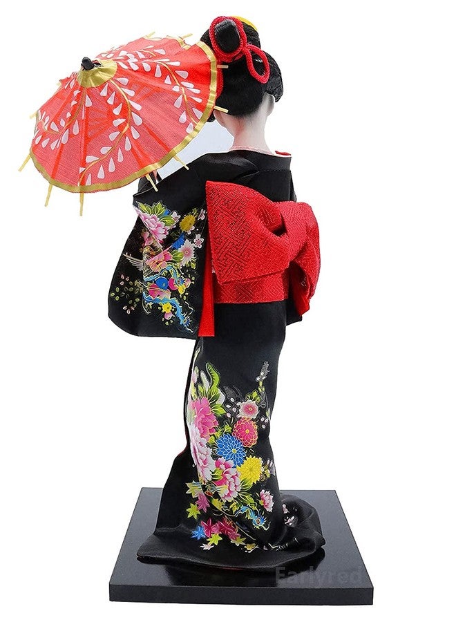 Earlyred 12 Inch Japanese Geisha Kimono Doll 30cm Asian Kimono Doll Collectible Figurine Decoration Gift Red - Image 3