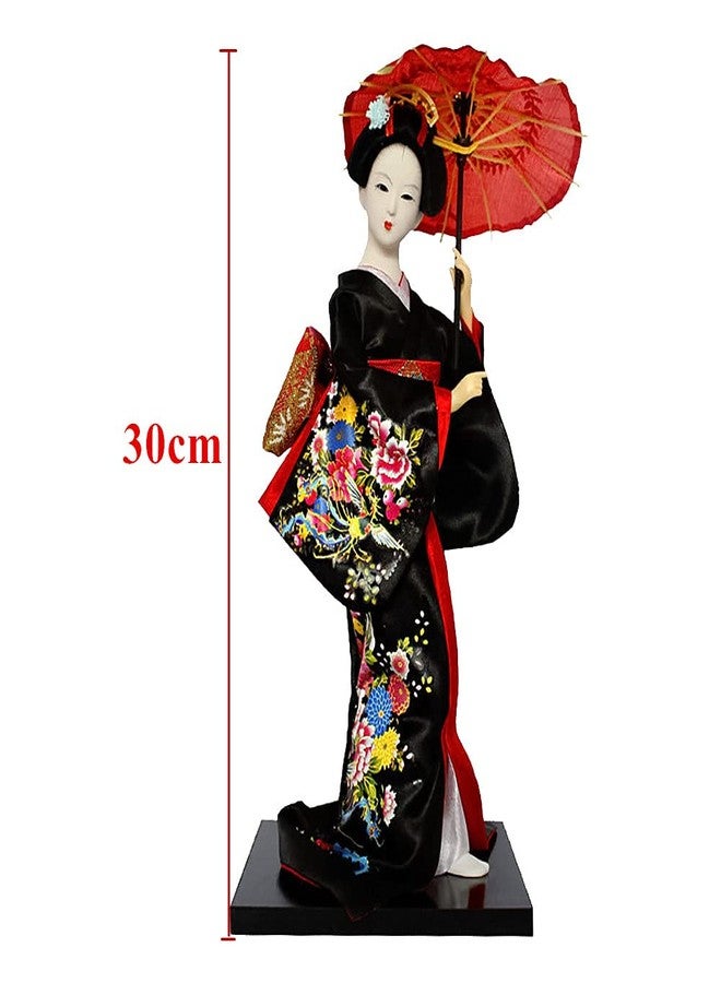 Earlyred 12 Inch Japanese Geisha Kimono Doll 30cm Asian Kimono Doll Collectible Figurine Decoration Gift Red - Image 5