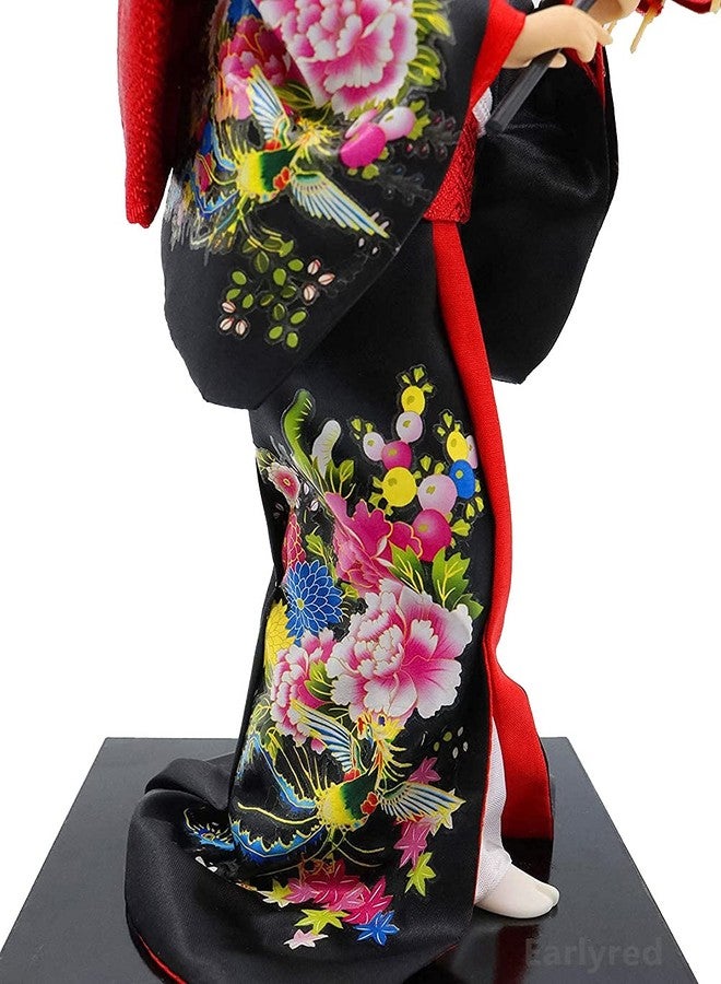 Earlyred 12 Inch Japanese Geisha Kimono Doll 30cm Asian Kimono Doll Collectible Figurine Decoration Gift Red - Image 4