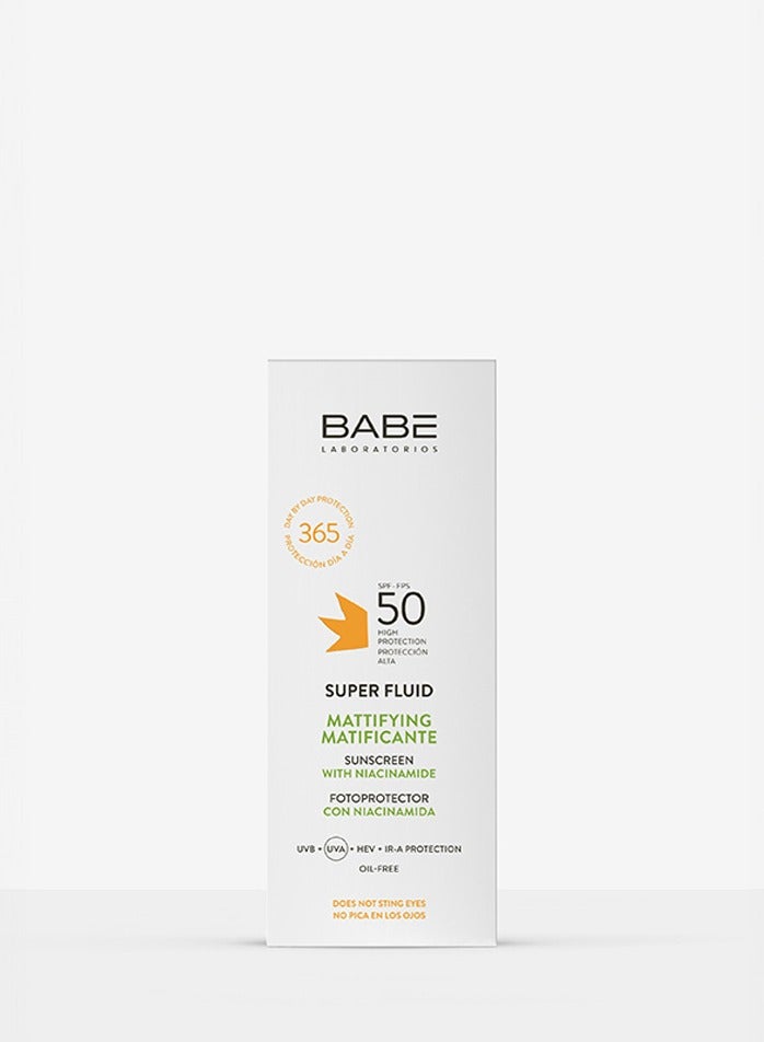 Babe Laboratorios Babé Super Fluid Color Mattifying SPF50 Sunscreen with Niacinamide 50ml - Image 4