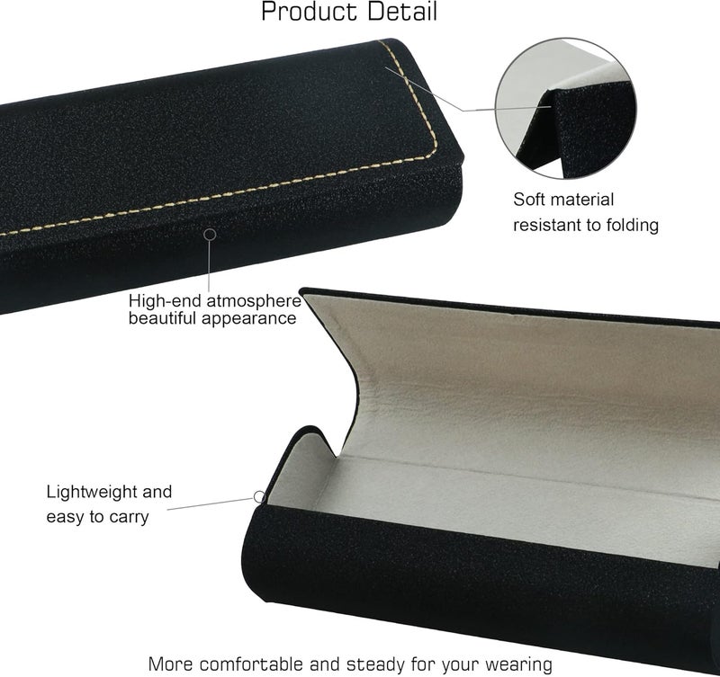 VisionGlobal Hard Shell Eyeglass Case for Eyeglasses and Sunglasses for Men/Women and Kids - Image 2