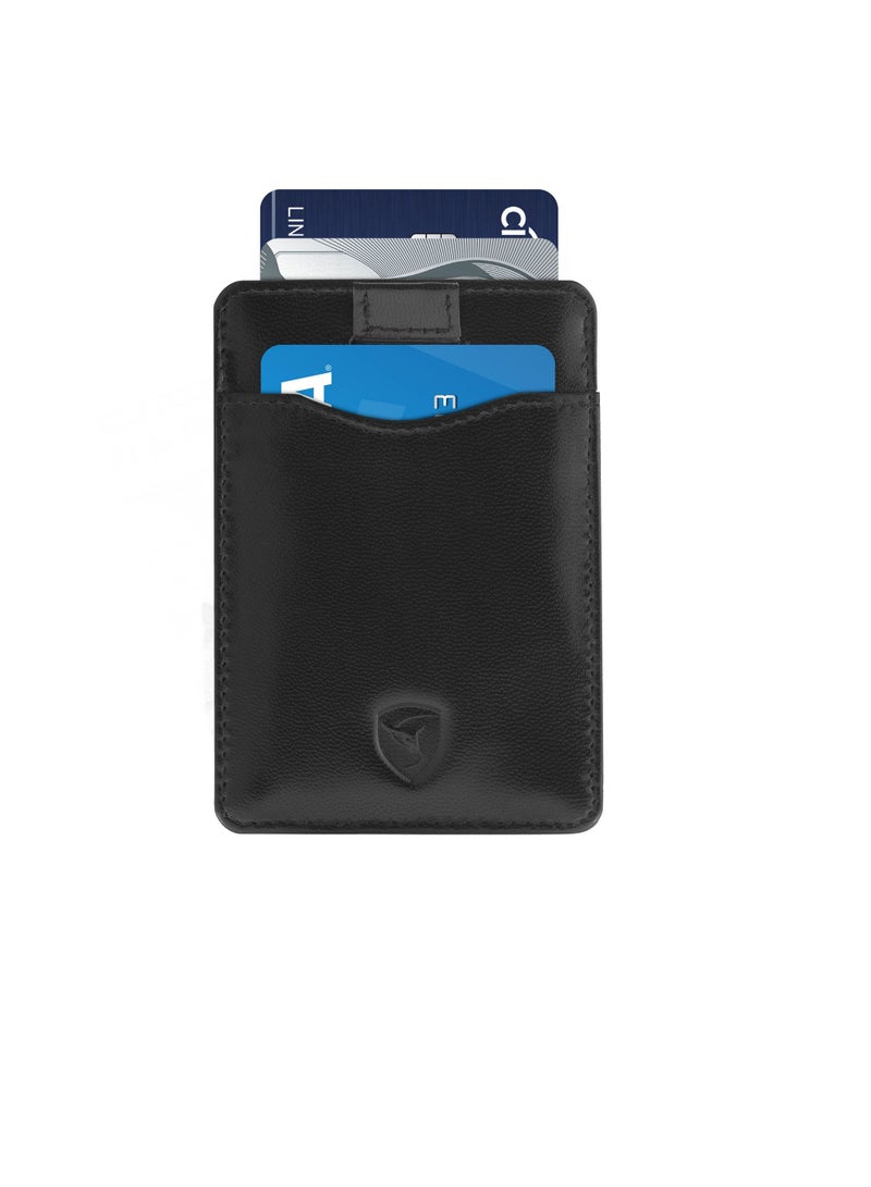 SKENZBI Slim Wallet for Men Women  Card Holder with RFID Protection Minimalist Black - Image 4