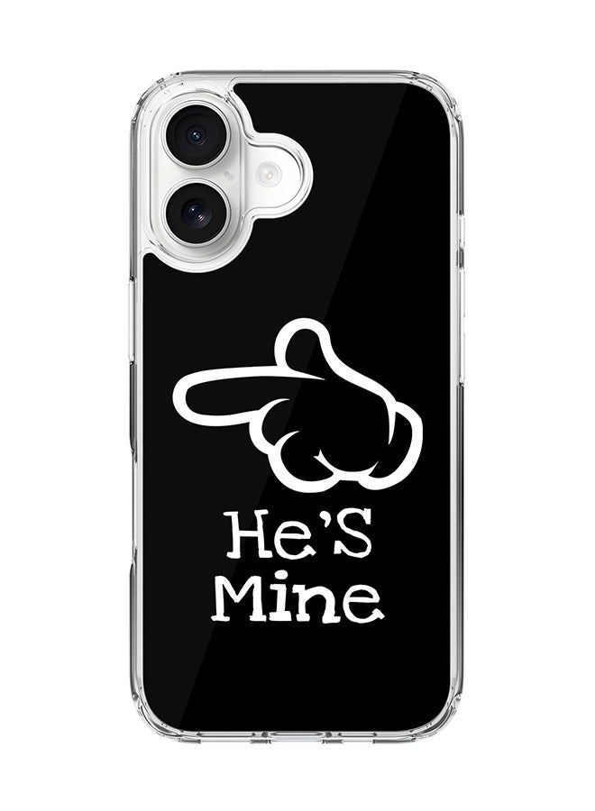 Stylizedd Classic Clear MagSafe Case for iPhone 17 , Hybrid Soft Case Flexible Edges Anti Drop TPU PC Gel Thin Transparent Cover [ Designed for iPhone 17 ] - He's mine