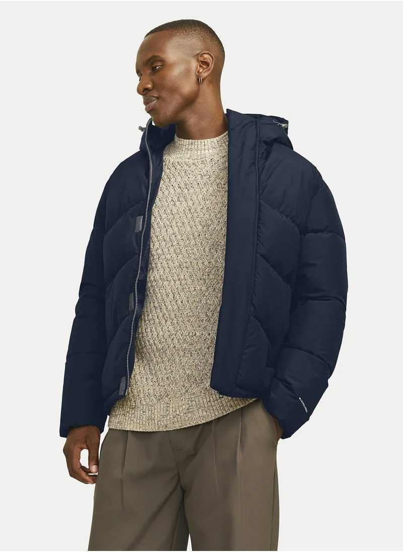 JACK & JONES Essential Puffer Collar Jacket
