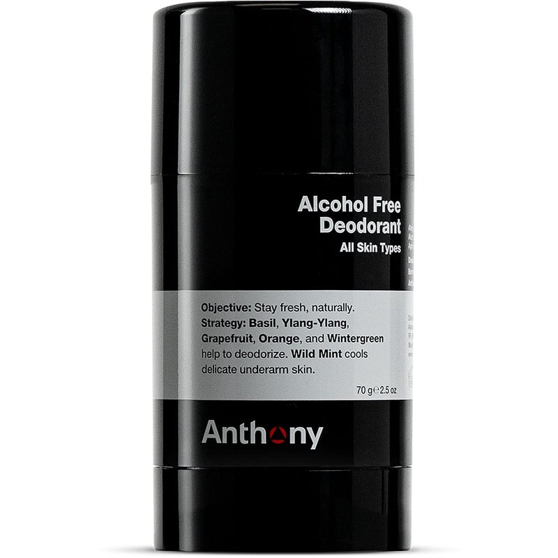 Anthony Alcohol Free, Aluminum Free Deodorant for Men â€“ Non-Irritant Cool Gel Stick for Sensitive Skin â€“ Sport Strength Stick Prevents Odor All Day â€“ Clear, Stain Free â€“ 2.5 Fl Oz - Image 2