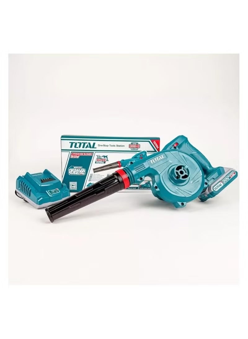 TOTAL TABLI200282 Cordless Blower – Includes 2 × 20V Batteries & Fast Charger - Image 1