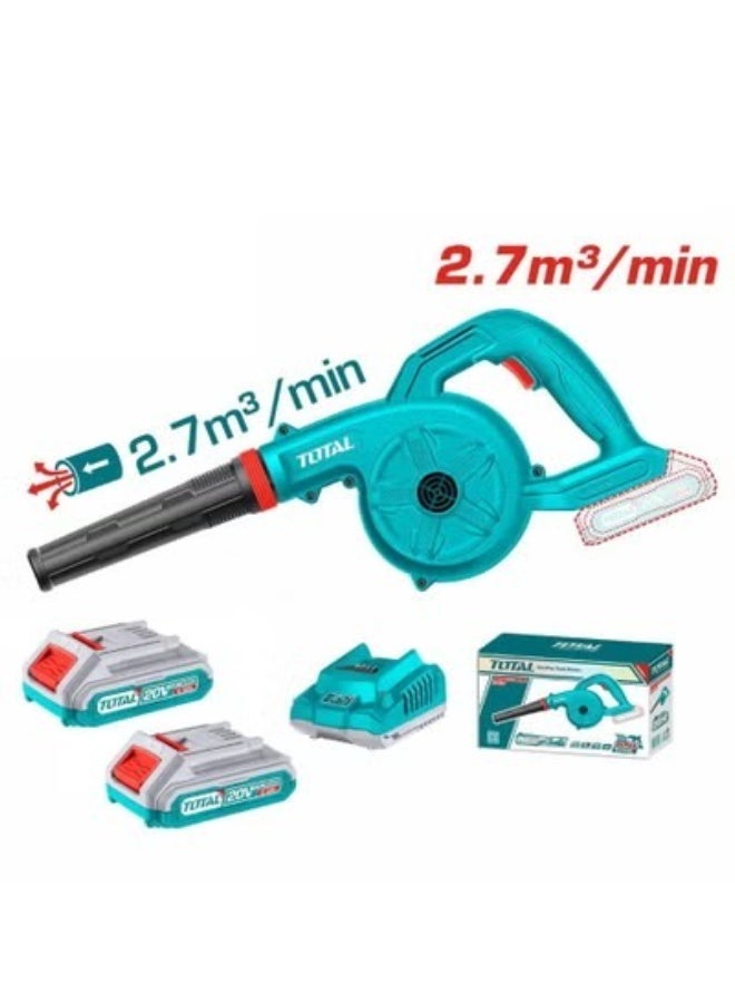 TOTAL TABLI200282 Cordless Blower – Includes 2 × 20V Batteries & Fast Charger - Image 2