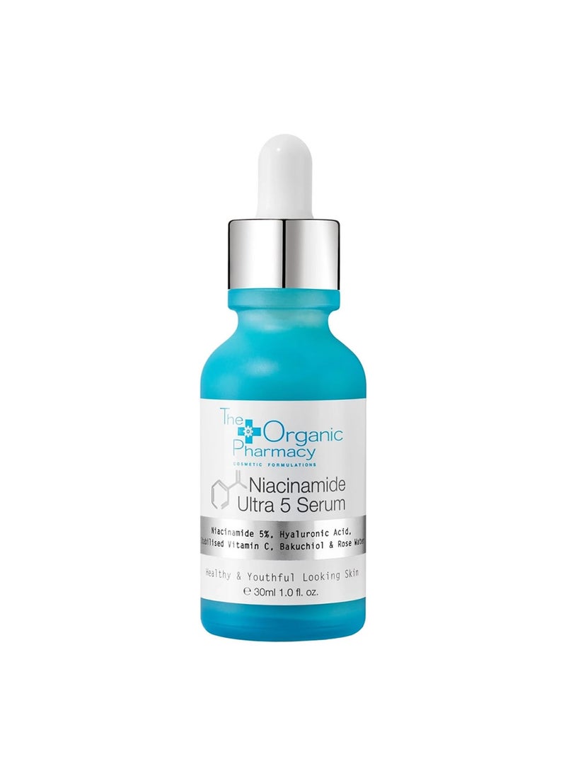 The Organic Pharmacy - The Organic Pharmacy Niacinamide Ultra 5 Serum - Vitamin B3 Powerhouse with 5% Niacinamide, Vitamin C, Hyaluronic Acid, Bakuchiol, 1 Fl Oz - Image 1