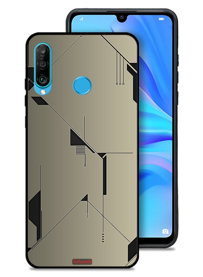 Tolwak Huawei P30 lite Protective Case Cover Minimalism Abstract Digital Art - Image 1