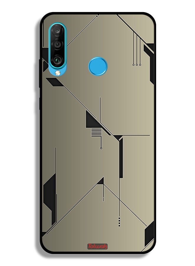Tolwak Huawei P30 lite Protective Case Cover Minimalism Abstract Digital Art - Image 2