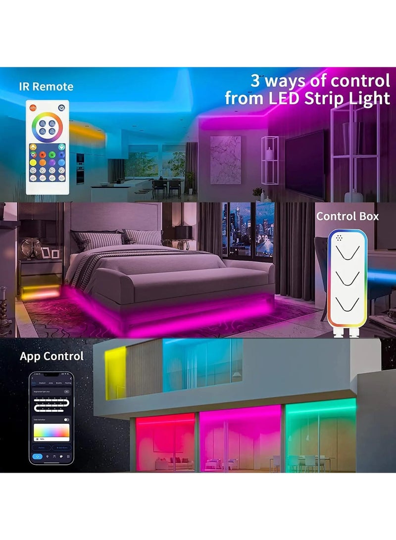 LUMIVE Lumive RGBIC Neon Light Strip- Smart LED Night Light for Gaming Setups - Works with Alexa & Google Assistant - 16 Million Colors -Easy Installation - Adjustable Brightness [3M] - Image 4