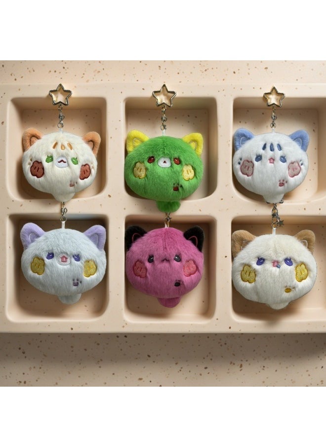 Generic - Lifetime Stuffy Dopamine Cat Dumpty Plush Toy Cute Plush Cat Doll Backpack Pendant Doll-Specifications:Dopamine Cat-hanhan - Image 1