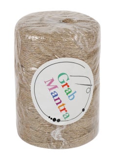 Grab Mantra 200 Meter Thick Jute Thread 3 Ply Rope for Gifts And Decoration  - Image 1