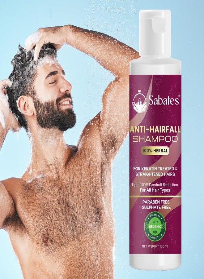 Sabates Anti-Hairfall Shampoo For Strong, Smooth and Silky, Anti Dandruff Shampoo|Shampoo For Smoother Soft, Shiny Hair, Hair Growth, Treat Hair Fall, | Enriched with advanced quality ingredients - Image 3