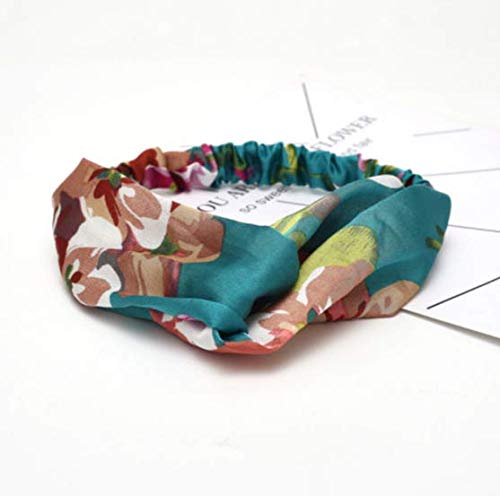 FAVELA Soft Fabric Headbands for Women | Criss Cross Turban Korean Knotted Boho Stretchy Headwrap Scarf Headwrap Bandana | Workout Head Wraps | Stylish Hair Accessories for Girls, Assorted (Set of 5) - Image 2
