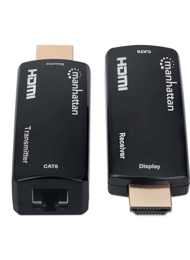 Manhattan 207539 Extender HDMI Extender by Single Cat5e/6 up to 60m - Black - Image 2