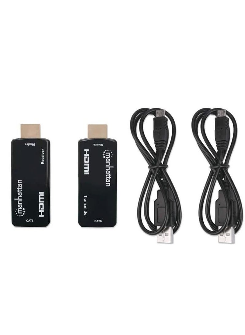 Manhattan 207539 Extender HDMI Extender by Single Cat5e/6 up to 60m - Black - Image 4