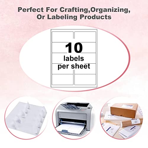 BESTEASY 2x4 Shipping Labels, FBA 10 Up Address mailing Labels, 100 Sheets Sticker Labels Compatible Laser/InkJet(1000 Labels) - Image 3