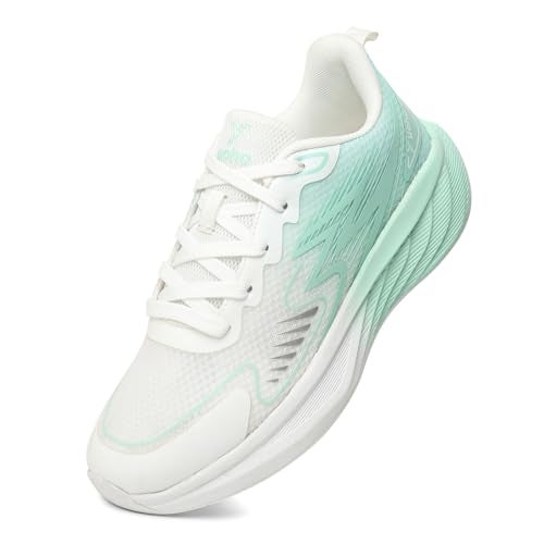 YOHO RushHour Dynamiq™ Sports Shoes for Women |Cushioned Insole, Stylish, Casual & Sneakers for Ladies | Lightweight, Anti-Skid Shoe for Gym, Walking Running & EveryDay Use-1835 | Iced Matcha - UK 5 - Image 4