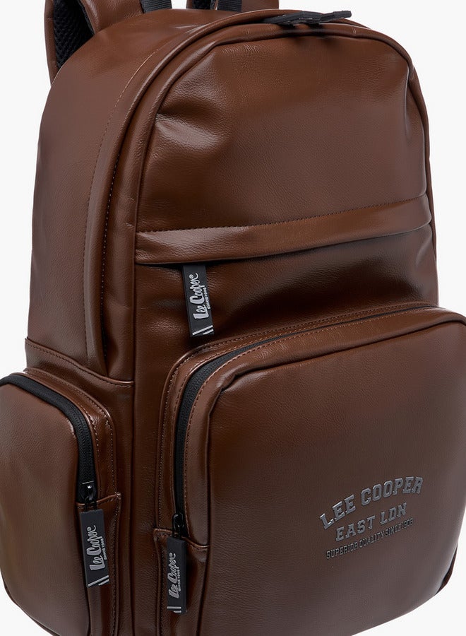 Lee Cooper Men's Logo Detail Backpack with Adjustable Straps and Zip Closure - 32x45 cm  - Image 4