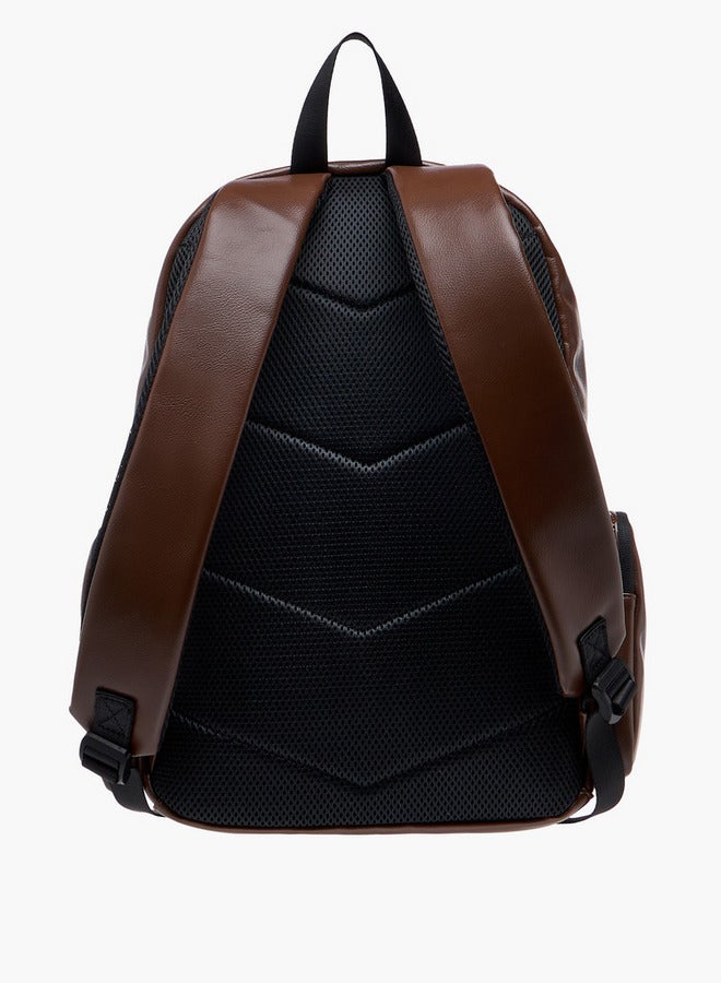Lee Cooper Men's Logo Detail Backpack with Adjustable Straps and Zip Closure - 32x45 cm  - Image 3
