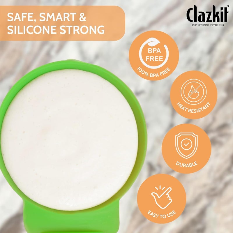 Clazkit كوب صانع إيدلي سيليكون، 8 قطع، قد يختلف اللون - Image 4