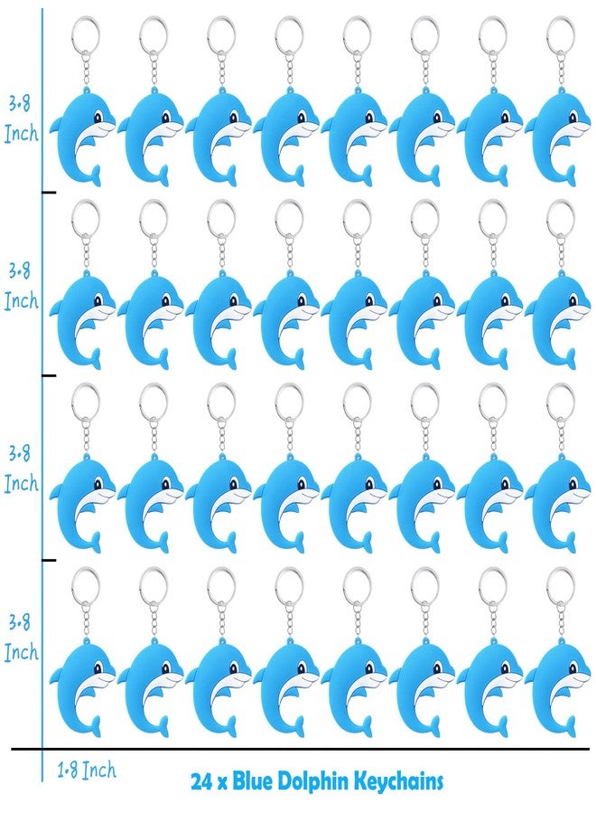 Elecrainbow 40 Pack Dolphin Keyring Pack Party Favor for Animal Lover, Return Gift, Ocean Themed Party, Thanksgiving, Baby Shower, Birthday, Wedding - Image 2