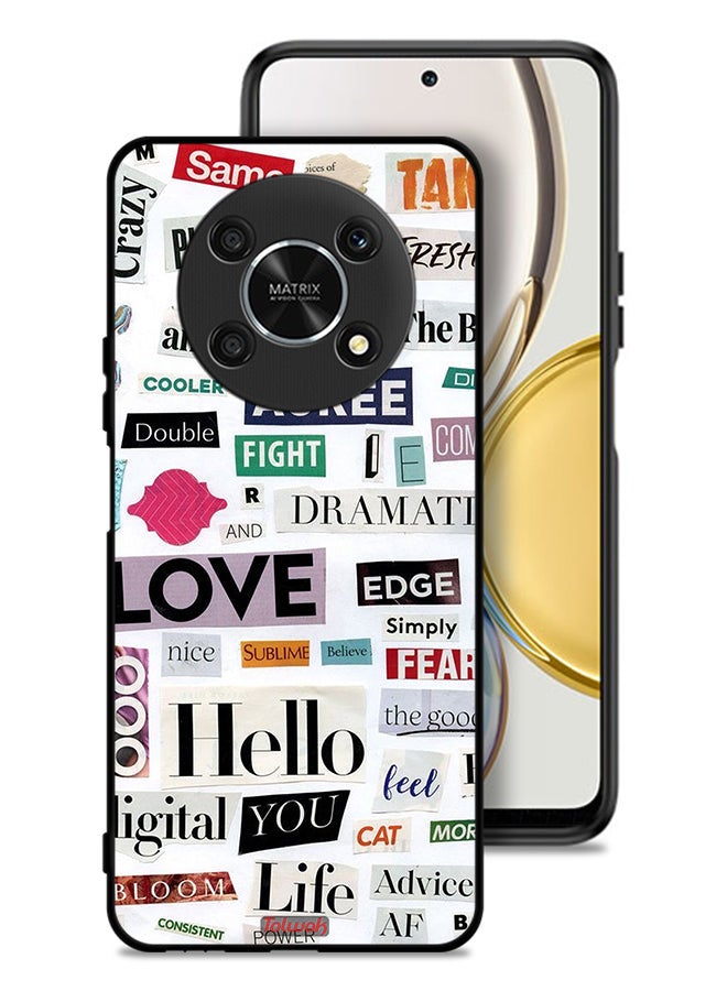 Tolwak Honor X9 5G Protective Case Cover Short Quotes Stickers - Image 1