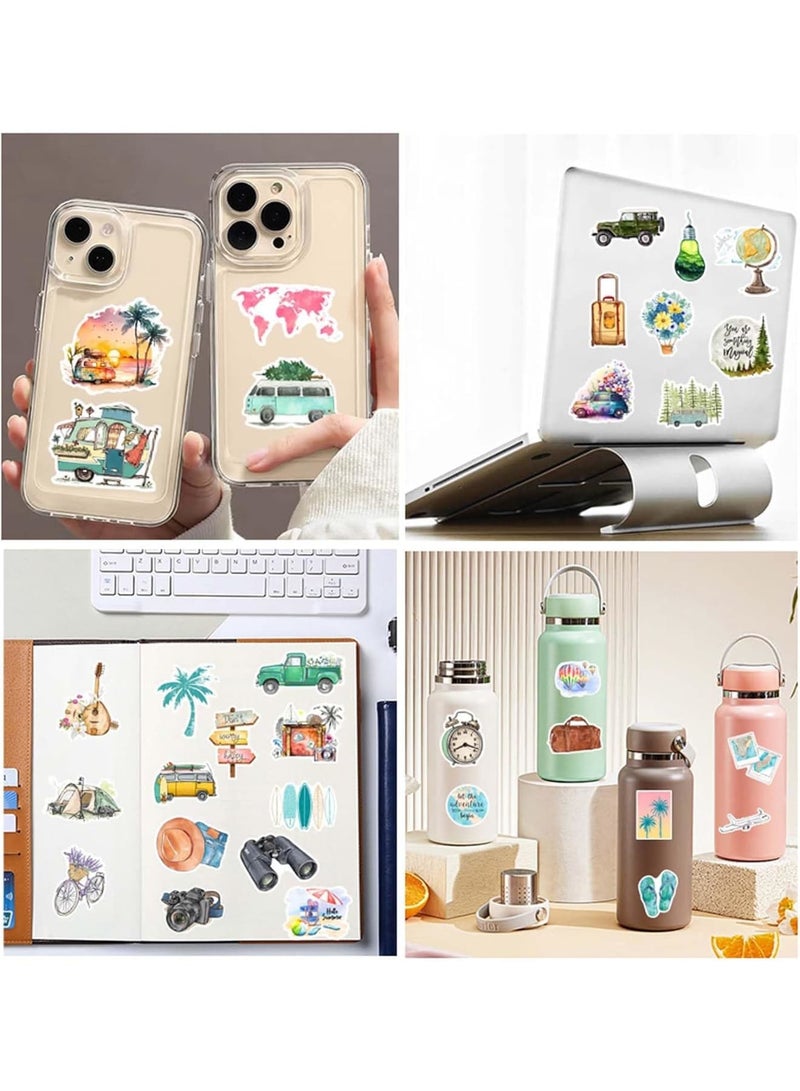 SYOSI Travel Stickers for Scrapbooking, 100 Pcs Tour Journaling Sticker for Water Bottles, Albums, Notebooks, Laptops, Scrapbook Supplies for Journey Enthusiasts, DIY Crafts & Personalization(Multicolor) - Image 3
