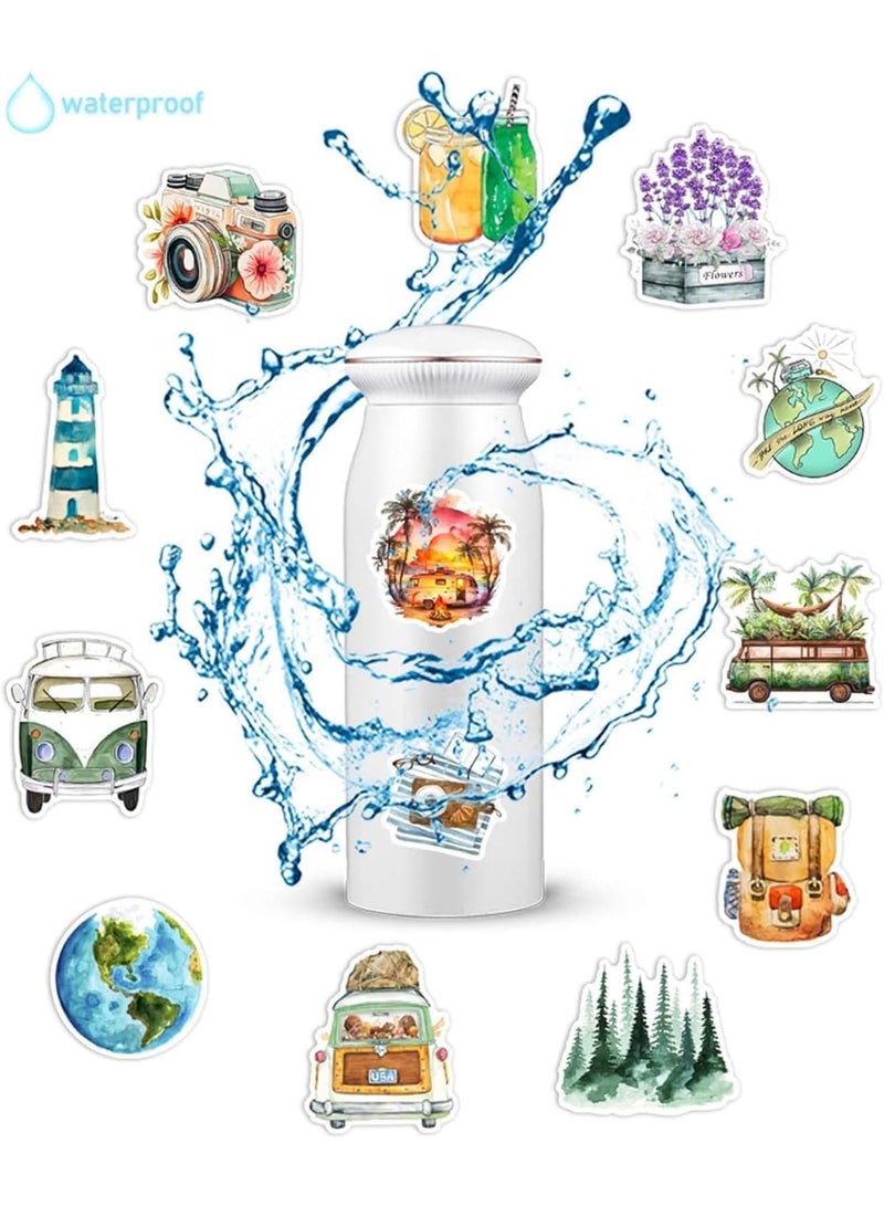 SYOSI Travel Stickers for Scrapbooking, 100 Pcs Tour Journaling Sticker for Water Bottles, Albums, Notebooks, Laptops, Scrapbook Supplies for Journey Enthusiasts, DIY Crafts & Personalization(Multicolor) - Image 5