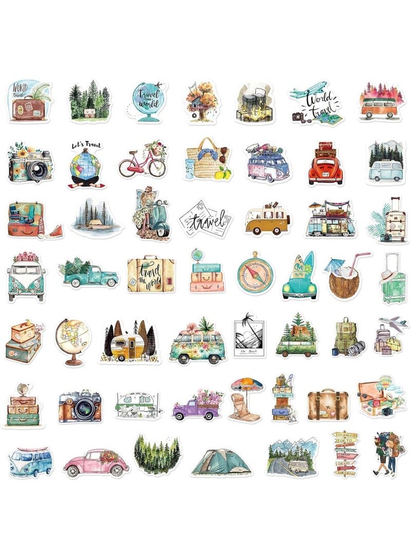 SYOSI Travel Stickers for Scrapbooking, 100 Pcs Tour Journaling Sticker for Water Bottles, Albums, Notebooks, Laptops, Scrapbook Supplies for Journey Enthusiasts, DIY Crafts & Personalization(Multicolor) - Image 4