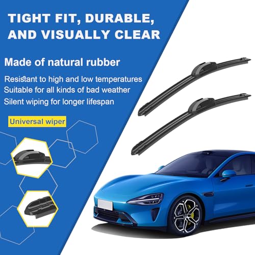SIMPWIBLD 2 Factory Wiper Blades Replacement For 2016-2017 Subaru Crosstrek/2009-2016 Nissan Murano/2013-2016 Subaru Imprez Original Equipment Windshield Wipers Set 26"+16" (Set of 2) U/J HOOK - Image 4