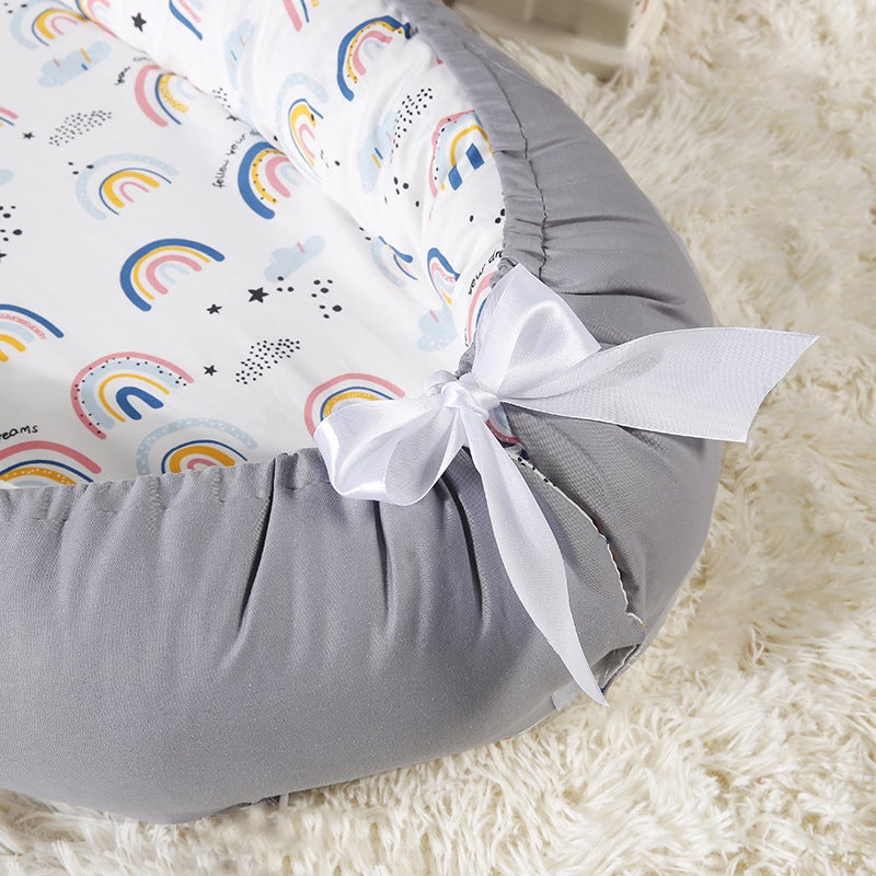 Baby Crib Is Removable And Washable, Portable And Movable, Bed-In-Bed, Bionic Baby Nest Crib - Image 4