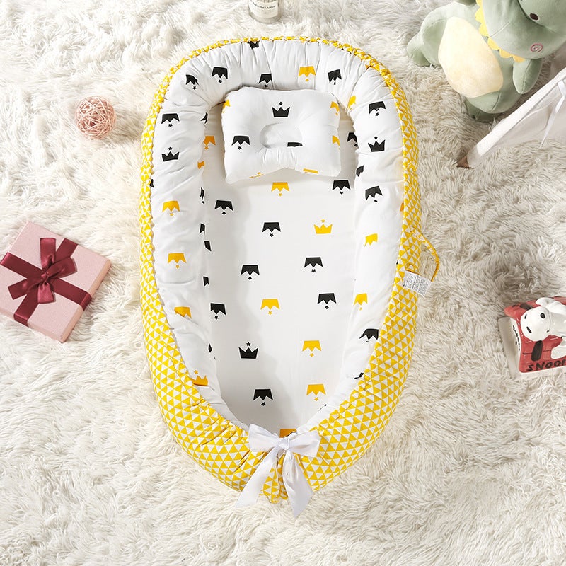 Baby Crib Is Removable And Washable, Portable And Movable, Bed-In-Bed, Bionic Baby Nest Crib - Image 1