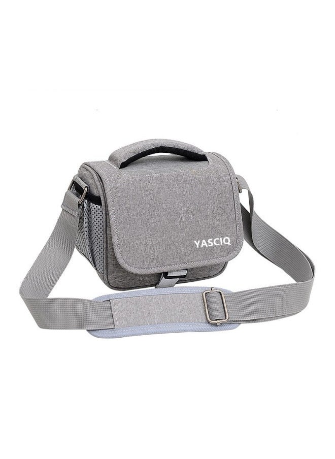 Generic DSLR Camera Bag Double Shoulder Camera Bag Portable Suitable For Canon For sony Professional Multifunctional Micro Single Portable Backpack-Color:light Gray Mini  - Image 1