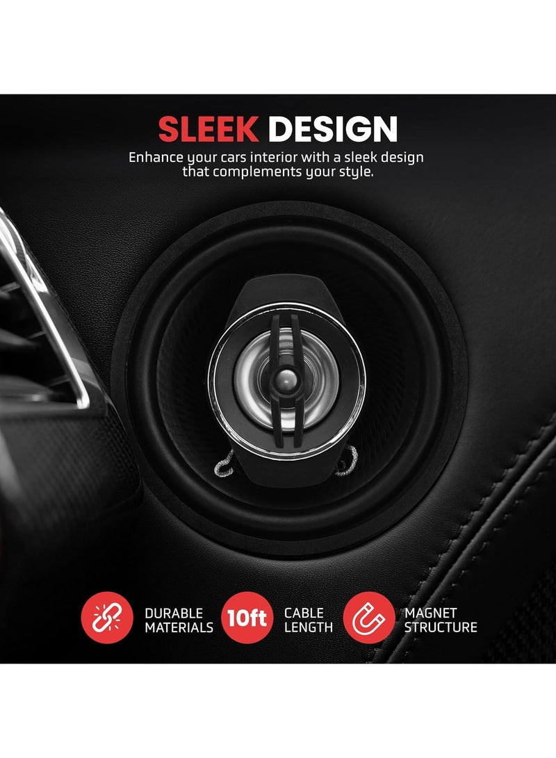 Generic Universal Car Stereo Speakers - 120W 3.5 Inch Coaxial Loud Pro Audio Speakers, Quick Replacement OEM Component for Vehicle Door/Side Panel Mount - Clear Sound for All Cars - Image 3