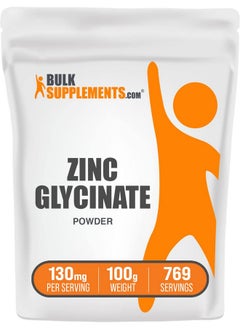 BulkSupplements.com Zinc Glycinate Powder - Zinc Supplement, Zinc 40mg, Zinc Glycinate Supplement for Immune Support - Gluten Free, 130mg per Serving, 100g (3.5 oz) (Pack of 1) - pzsku/ZEEAAEACC490DFE48D5DDZ/45/_/1739864087/0f0c510c-8ee4-4adf-8b12-e8881e48bd83