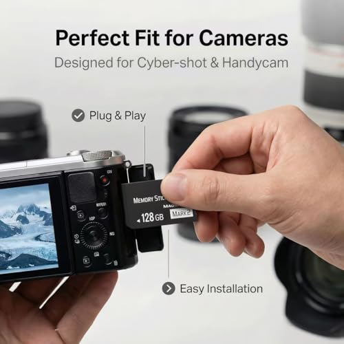 HSANYIUR 128GB Memory Stick Pro Duo MARK2 – Superior High-Performance Memory with Seamless Compatibility for PSP1000/2000/3000, Cyber-Shot DSC, DSLR & Handycam - Image 3