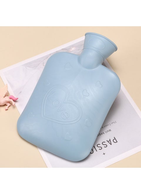 Macaron Knitted Hot Water Bag for Warming1000ML Blue 1000ML Blue