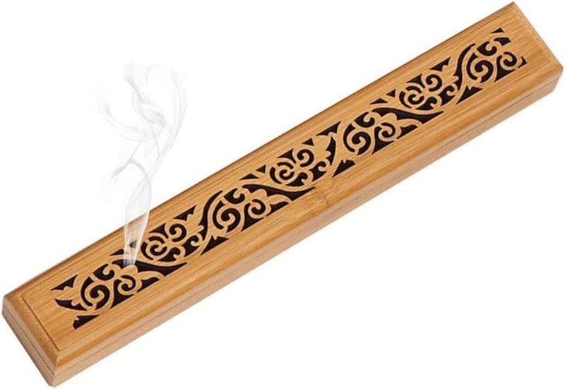Bamboo Wooden Incense Stick Burner, Incense Holder, For Home Decor, Office Decor, Yoga, Posative Vibes (B4)