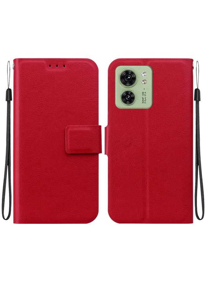 اس-توب جراب لهاتف موتورولا إيدج 40 مصنوع من الجلد فائق النحافة ومزوّد بمشبك مغناطيسي - Image 1