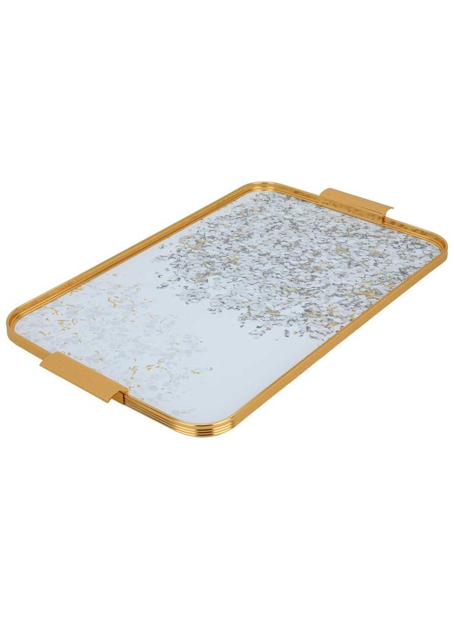 Alsaif Glass Tea Serving Set Pattern 29 Pieces White - Image 1