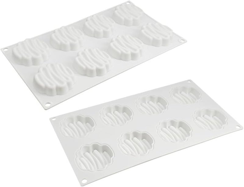 mostsom Silicone Mold Chocolate Decorating Mould DIY Cake Mousse Molds Baking Accessories Reusable Tools (Wave Shape F_11.6X 6.8X0.6inch) - Image 2
