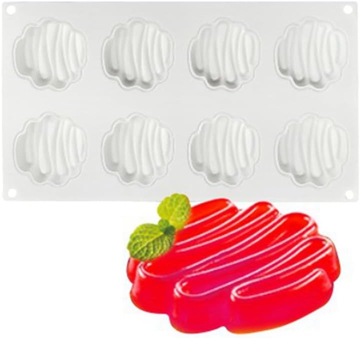 mostsom Silicone Mold Chocolate Decorating Mould DIY Cake Mousse Molds Baking Accessories Reusable Tools (Wave Shape F_11.6X 6.8X0.6inch) - Image 5