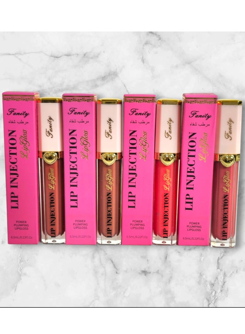 فانيتي مجموعة من 4 قطع من مرطب الشفاه متعددة الالوان أحمر شفاه سائل من مرطب شفاه شفاف عالي اللمعان مرطب شفاه طبيعي مغذي يدوم طويلاً - Image 1