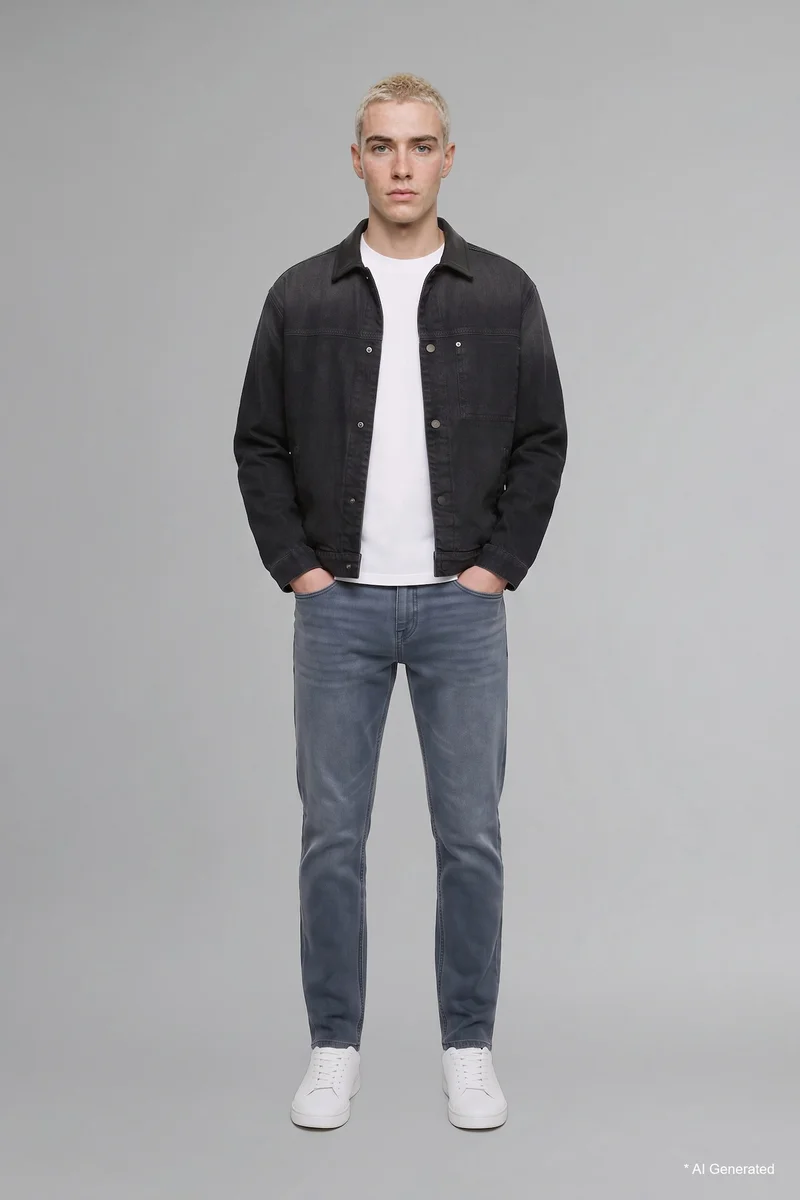 Pedro Slim Fit Super Skinny Hem Jeans